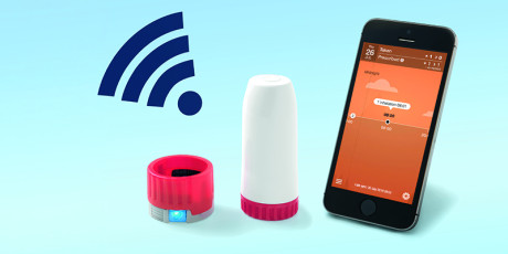 Een digitale inhalator verbeterde bij therapieontrouwe astmapatiënten in de eerste lijn de therapietrouw op de korte termijn en de astmacontrole op de lange termijn. Afbeelding: auteurs