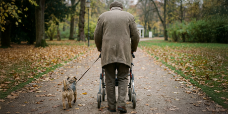 Ouderen met een kwetsbare gezondheid passen de invulling van hun doelen aan aan hun steeds kleiner wordende leefwereld. Foto: Firefly, Gemini