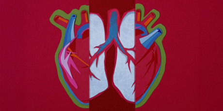 Muurschildering van een hart