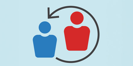 Illustratie 2 poppetjes