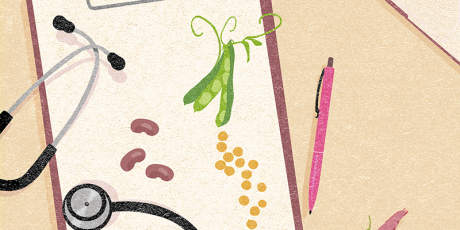 Kleine aanpassingen in het voedingspatroon kunnen grote impact hebben op de gezondheid en het klimaat. Illustratie: Deborah van der Schaaf.