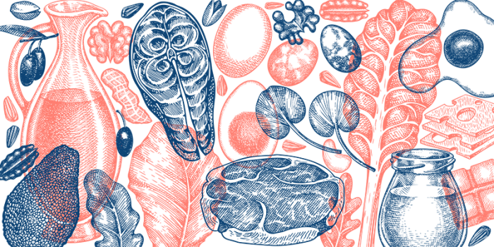 Illustratie voedingsmiddelen