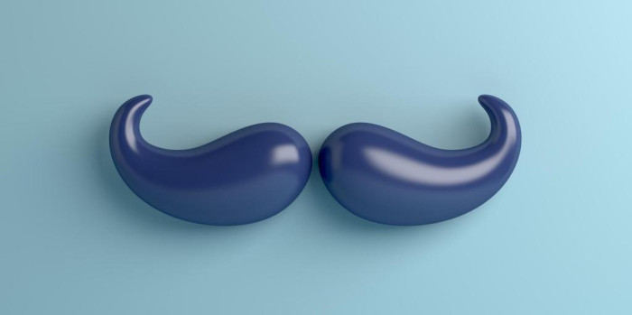 prostaatkanker symbool, snor